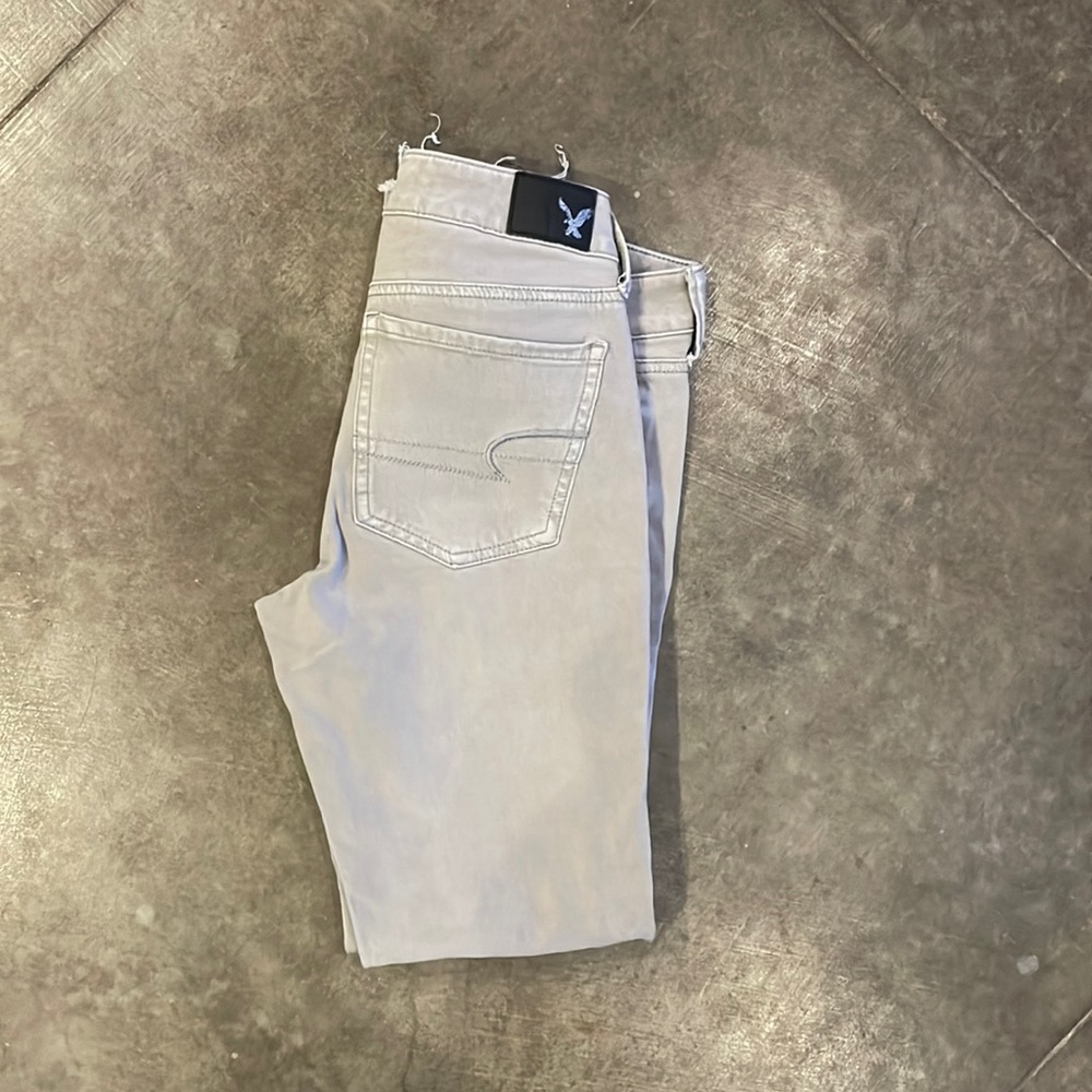 American Eagle light gray jeggings size 4 regular